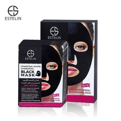 Picture of Estelin Charcoal White Hydrating Black Mask