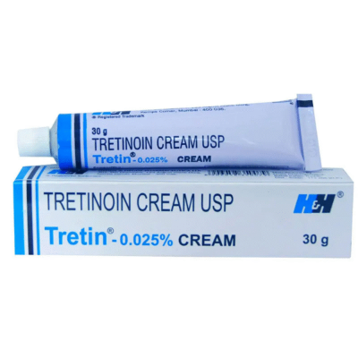 Picture of Tretin 0.025% Cream for Acne treatment and Pores 30g