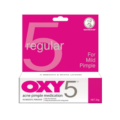 Picture of OXY 5 Regular Benzoyl Peroxide Acne Pimple Medication Mild 25g