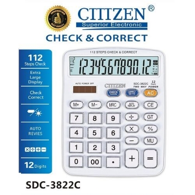 Picture of GTTTZEN Check & Correct Calculator SDC - 3822C
