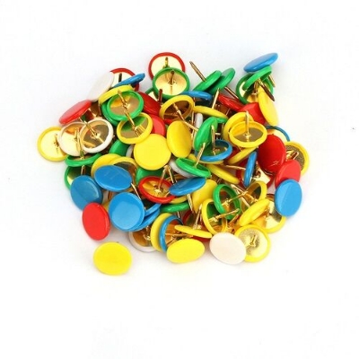 Picture of ABEL Coloured Board Pin - 100 Push Pins