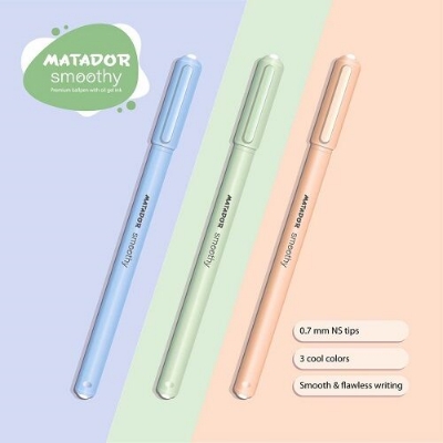 Picture of Matador Smoothy Premium Ballpen with oil gel ink 18 Pcs
