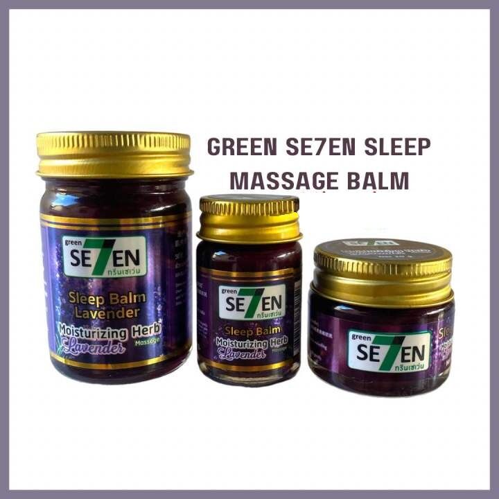 Picture of Jual Se7en  Green Seven Sleep Balm Mouisturizing Herb Lavender 15g for Sleep Aid