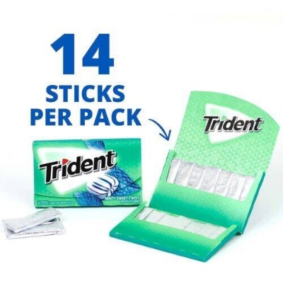Picture of Trident Minty Sweet Twist Flavor Sugar Free Gum X 14 Soft Gum