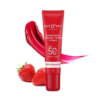 Picture of Dot & Key Barrier Repair Ceramide + Peptide Lip Balm 10g - Red Romance