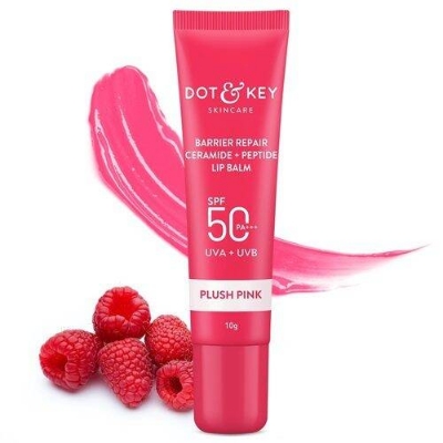 Picture of Dot & Key Barrier Repair Ceramide + Peptide Lip Balm 10g – Plush Pink