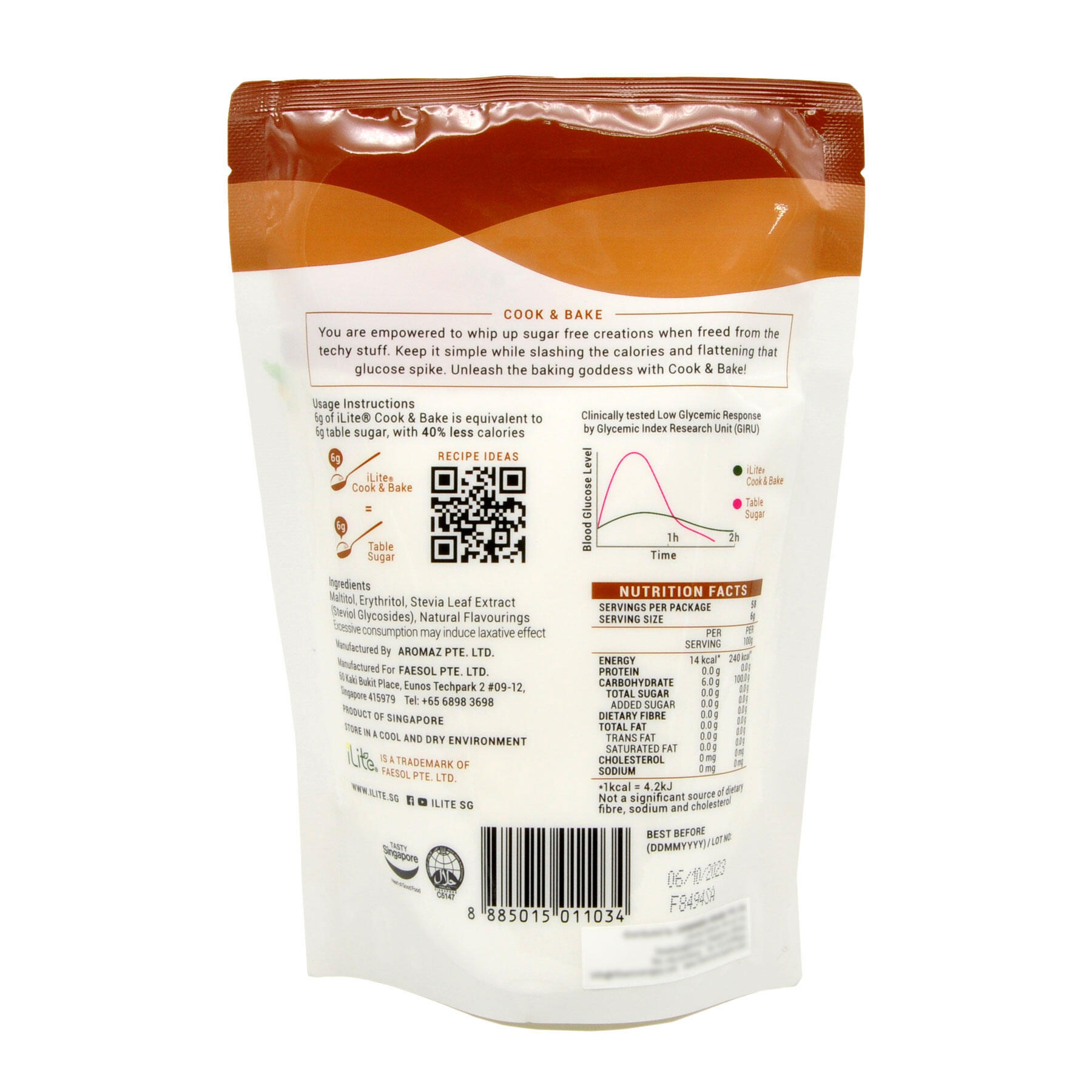 Picture of ilite Cook and Bake Stevia Based Sweetener - 350g