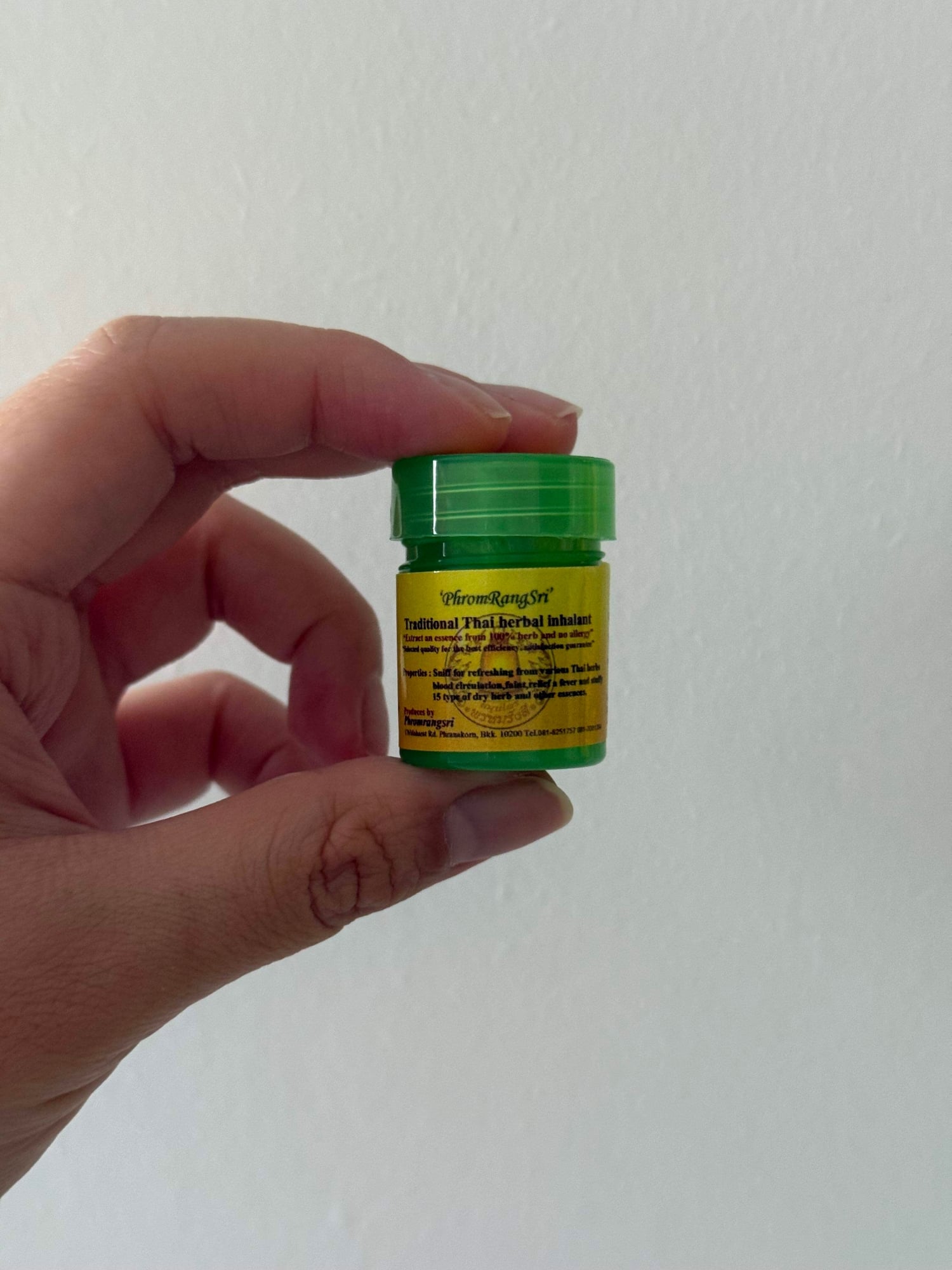 Picture of Phrom Rang Sri Traditional Thai Herbal Pocket Inhaler 2g