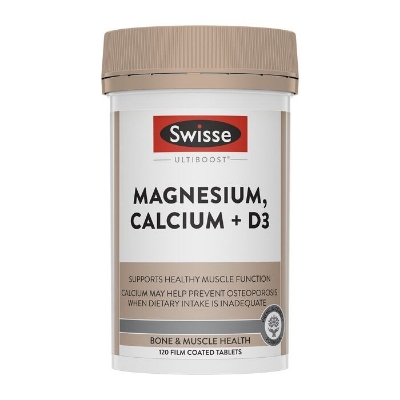 Picture of SWISSE ULTIBOOST Magnesium, Calcium + D3 120 Tablets
