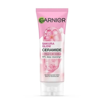 Picture of Garnier Sakura Glow Ceramide Super Whip Cleansing Face Wash 100ml