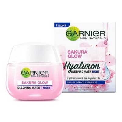 Picture of Garnier Sakura Glow Hyaluron Sleeping Mask Night Cream 50ml