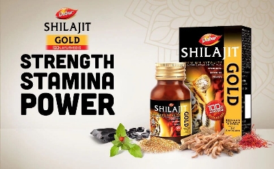 Picture of Dabur Shilajit Gold Vitality Capsules Bottle Of 20 With Free Dabur Honey 100g