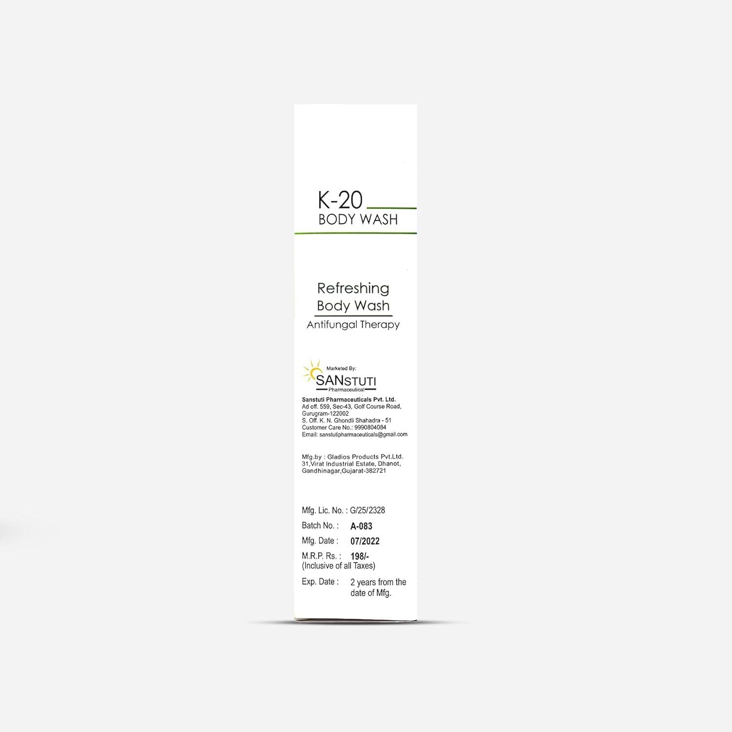 Picture of K-20 Body Wash- Ketoconazole 100ml