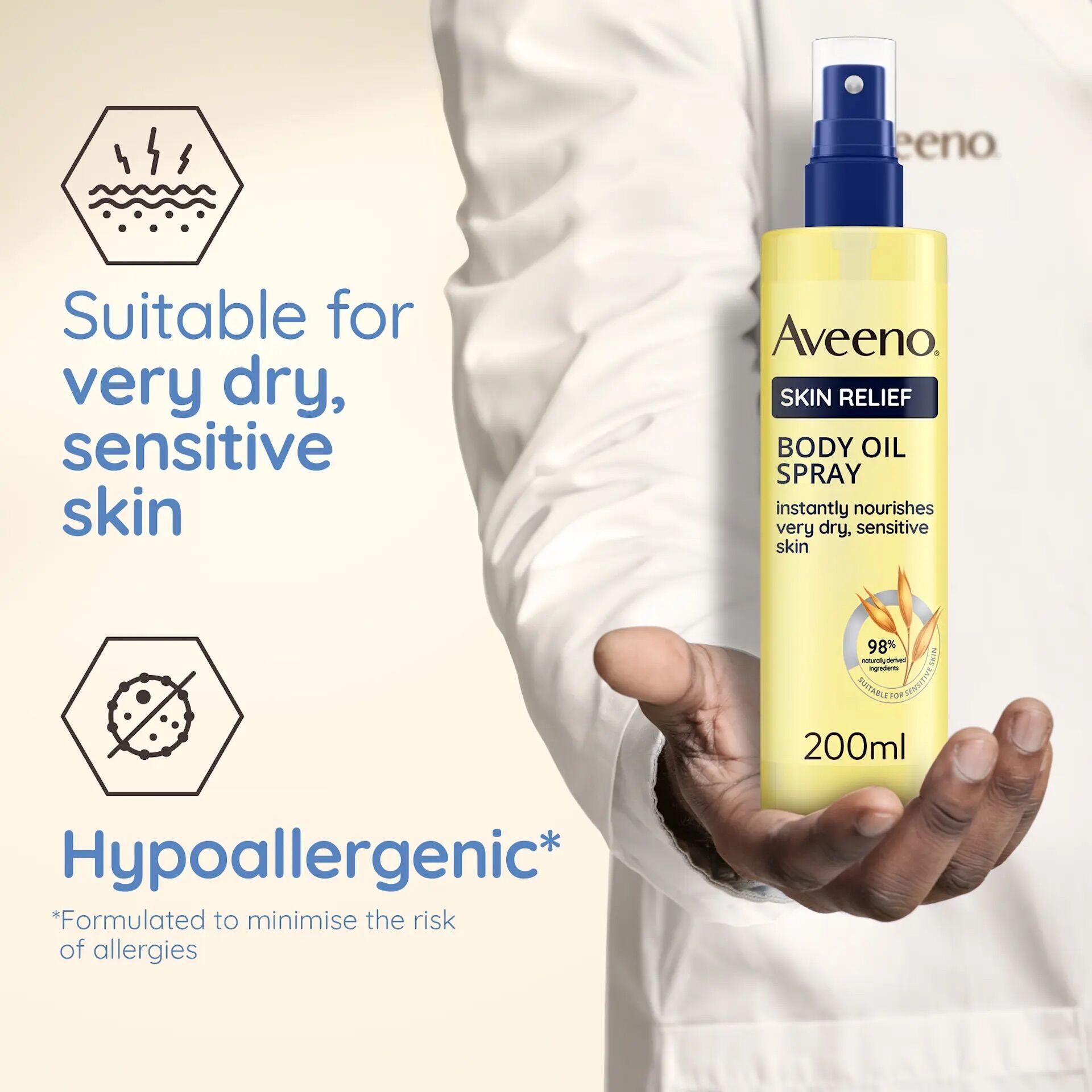 Picture of Aveeno Skin Relief Body Oil Spray - 200ml