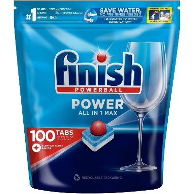 Picture of Finish Powerball All in 1 Max Shine and Protect Dishwasher Tablets 100 Tabs