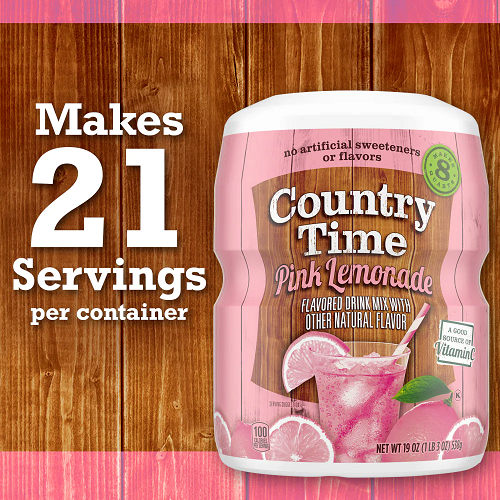 Picture of Country Time Strawberry Lemonade Drink Mix 510g