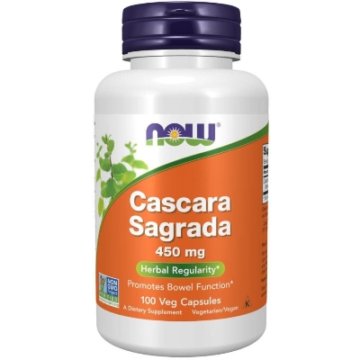 Picture of Now Foods Cascara Sagrada 450 mg Veg 100 Capsules