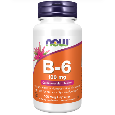 Picture of Now Foods Vitamin B-6 100 mg 100 Veg Capsules