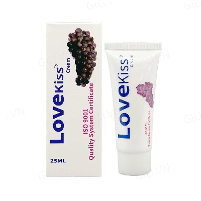 Picture of Love Kiss Cream Edible Lubricant Grape Flavor 25ml