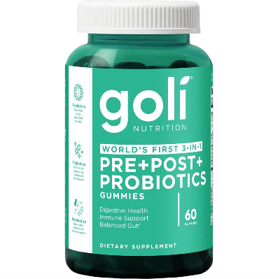 Picture of Goli Nutrition Pre Pro Postbiotic Gummies - Worlds First 3-in-1 | 60 Gummies