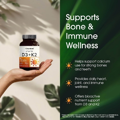 Picture of NatureBell Vitamin D3 + K2 | 240 Softgels