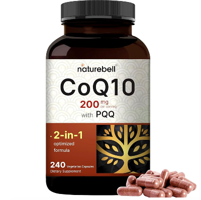 Picture of NatureBell CoQ10 200mg with PQQ | 240 Veggie Capsules