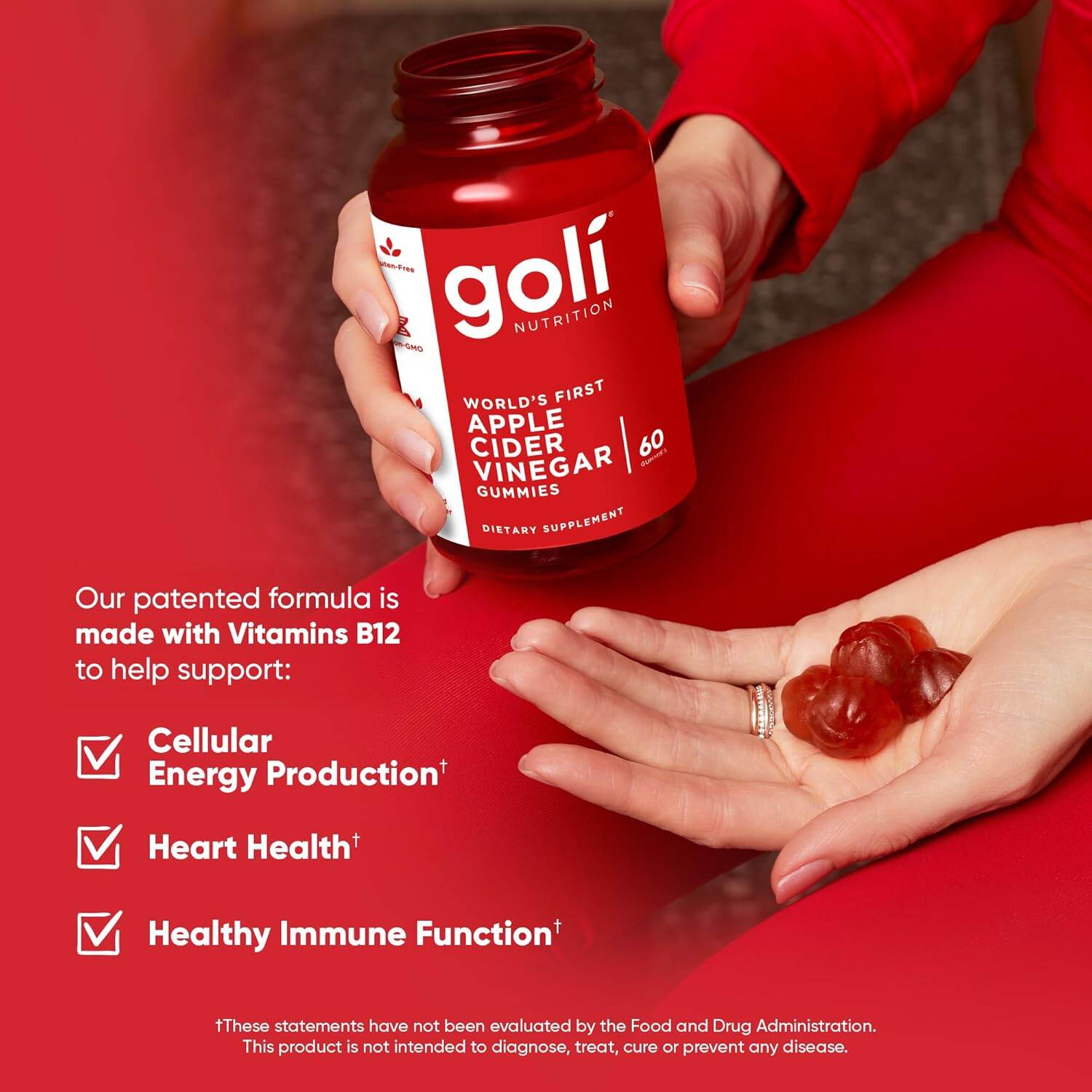 Picture of Goli Nutrition Apple Cider Vinegar Gummies | 60 Gummies
