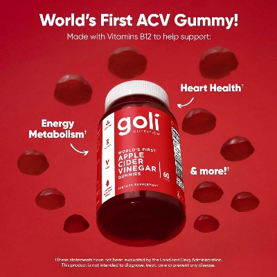 Picture of Goli Nutrition Apple Cider Vinegar Gummies | 60 Gummies
