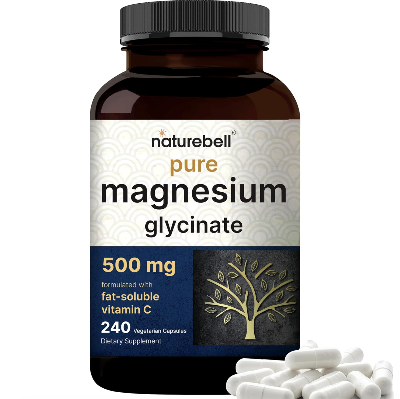 Picture of Naturebell Pure Magnesium Glycinate 500mg | 240 Veggie Capsules