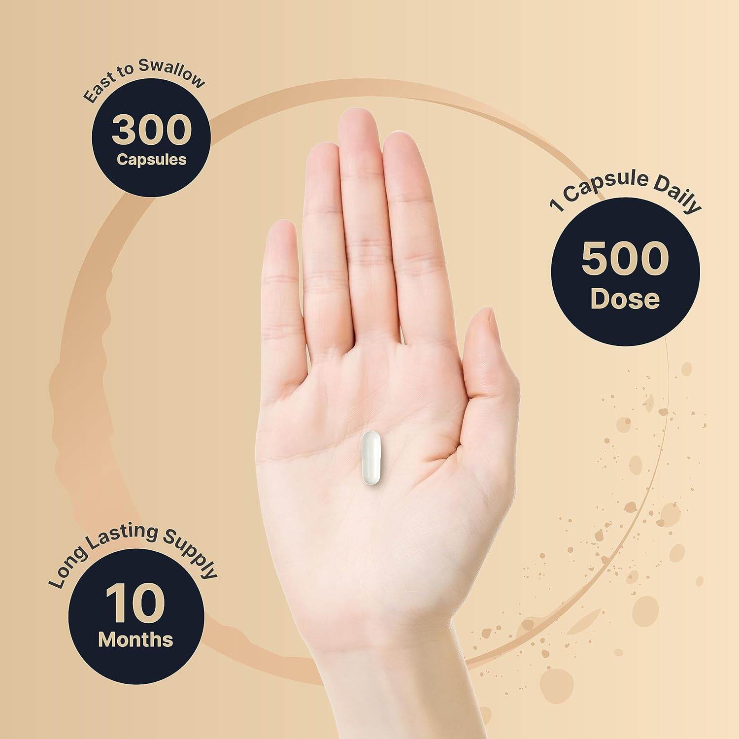 Picture of Naturebell Magnesium Complex 500mg | 300 Capsules
