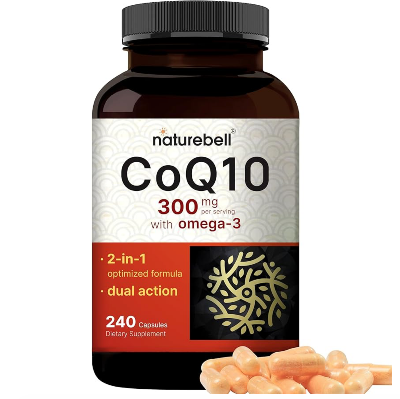 Picture of Naturebell CoQ10 300mg with Omega 3 | 240 Capsules