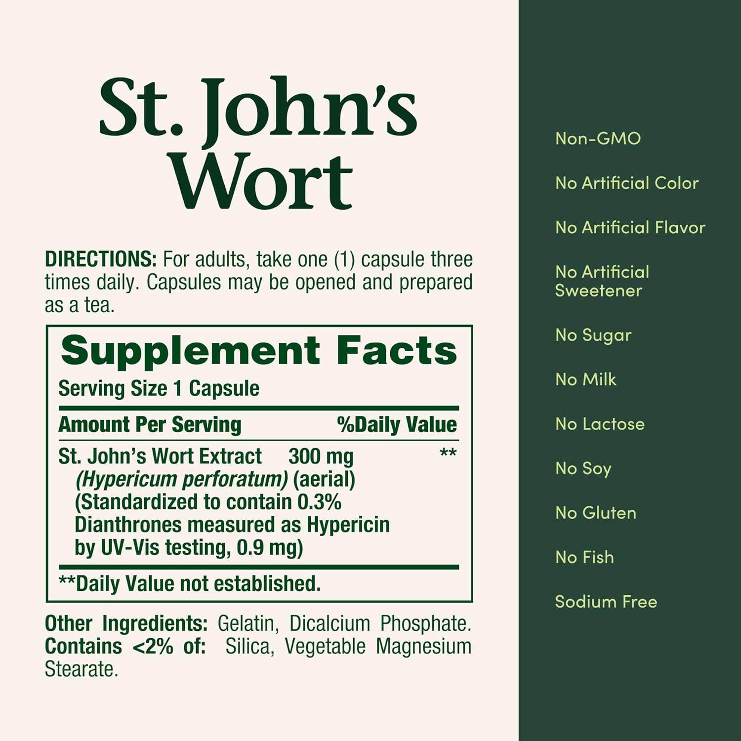 Picture of Nature's Bounty St. John’s Wort 300mg | 100 Capsules