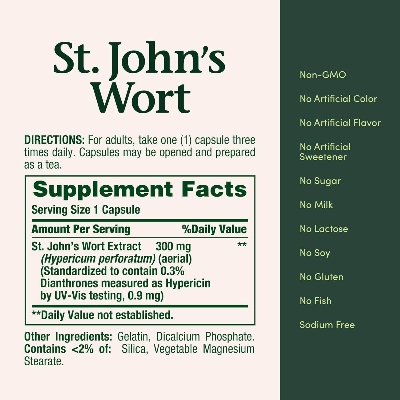 Picture of Nature's Bounty St. John’s Wort 300mg | 100 Capsules