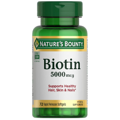 Picture of Nature's Bounty Biotin 5000mcg | 72 Softgels