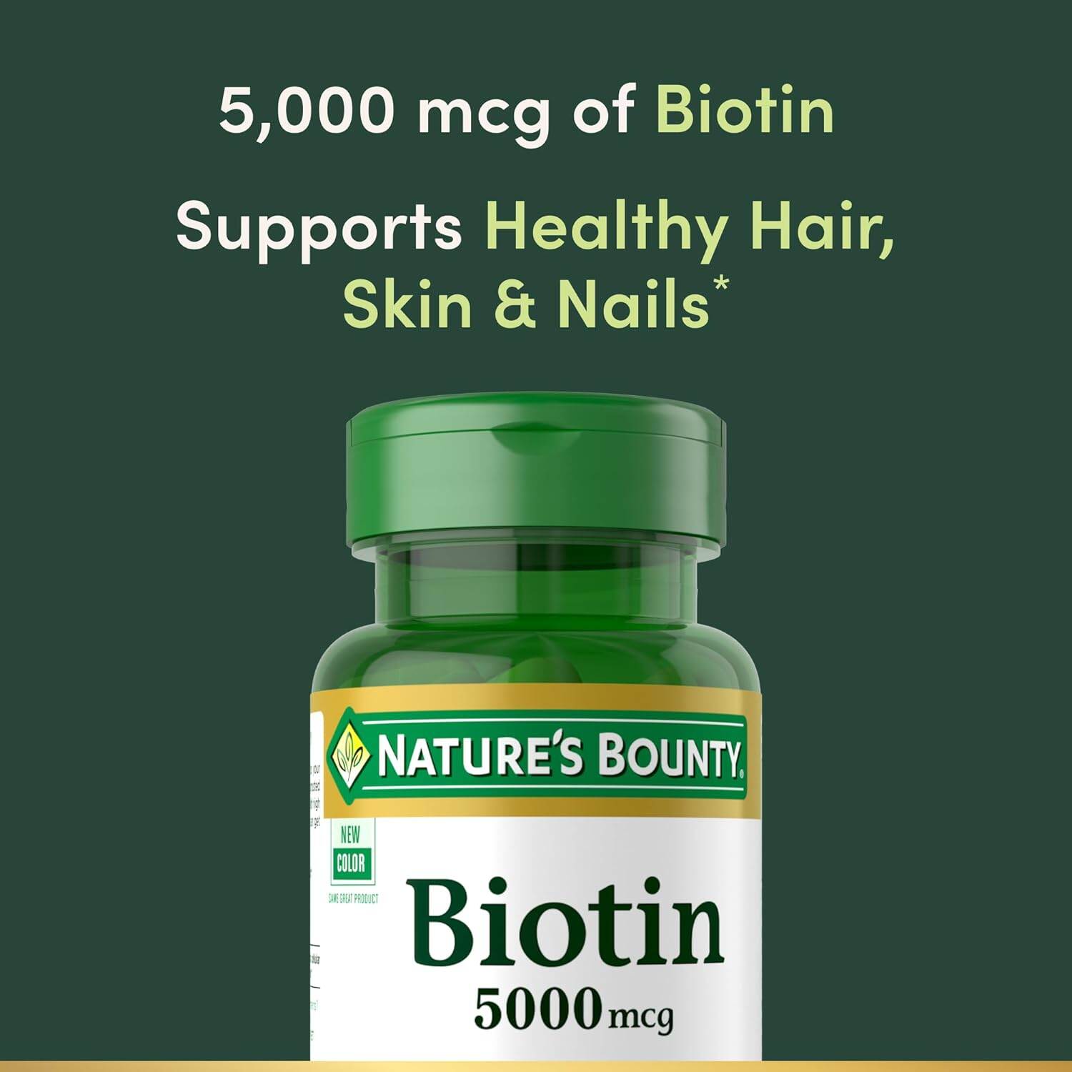 Picture of Nature's Bounty Biotin 5000mcg | 72 Softgels