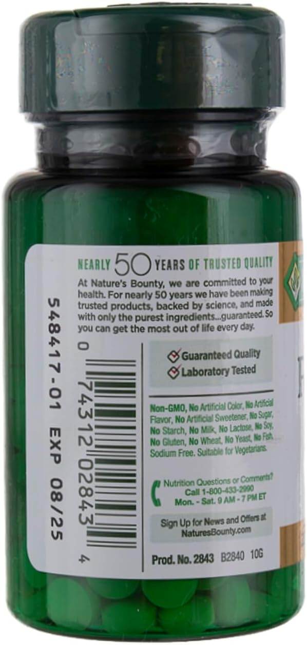 Picture of Nature's Bounty Folic Acid Supplement, Supports Cardiovascular Health | 250 Tablets