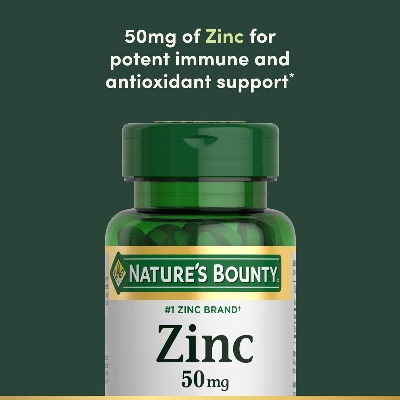 Picture of Nature’s Bounty Zinc 50mg | 100 Tablets