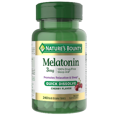 Picture of Nature's Bounty Melatonin 3mg | 240 Tablets