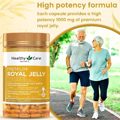 Picture of Healthy Care Royal Jelly 1000mg | 365 Capsules