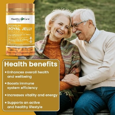 Picture of Healthy Care Royal Jelly 1000mg | 365 Capsules