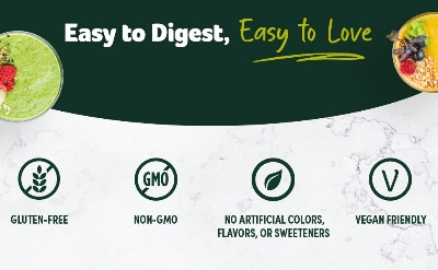 Picture of Purely Inspired Superfood Greens Powder 24 servings Blueberry Acai
