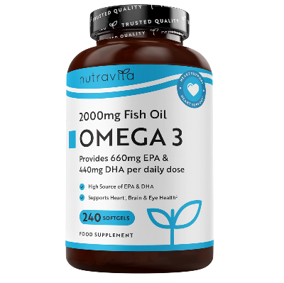 Picture of Nutravita Omega 3 Capsules High Strength 2000mg | 240 Softgels