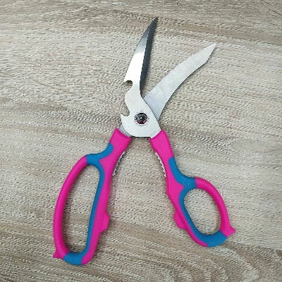 Picture of Hotyes Heavy Duty Kitchen Scissors For Cutting Chicken, Poultry, Game, Bone, Meat || Stainless Steel Multipurpose Ultra Sharp Utility Scissors
