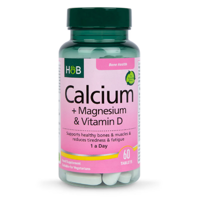 Picture of Holland & Barrett Calcium + Magnesium & Vitamin D | 60 Tablets