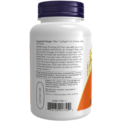 Picture of Now Foods Super Primrose 1300 mg | 60 Softgels