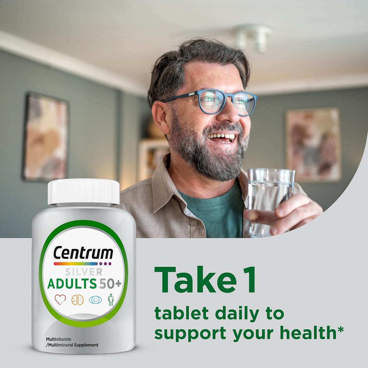 Picture of Centrum Silver Multivitamin for Adults 50+ | 220 Tablets