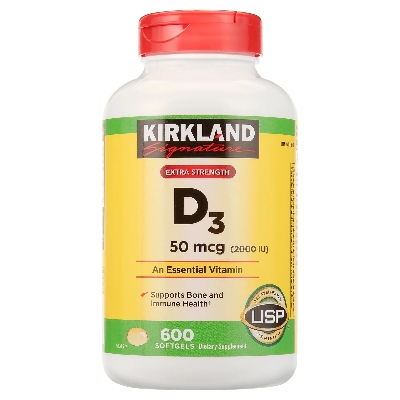 Picture of Kirkland Signature Extra Strength D3 50 mcg | 600 Softgels