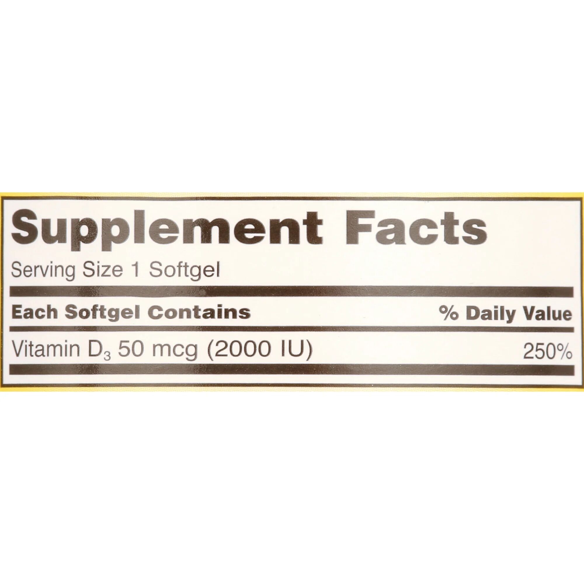 Picture of Kirkland Signature Extra Strength D3 50 mcg | 600 Softgels