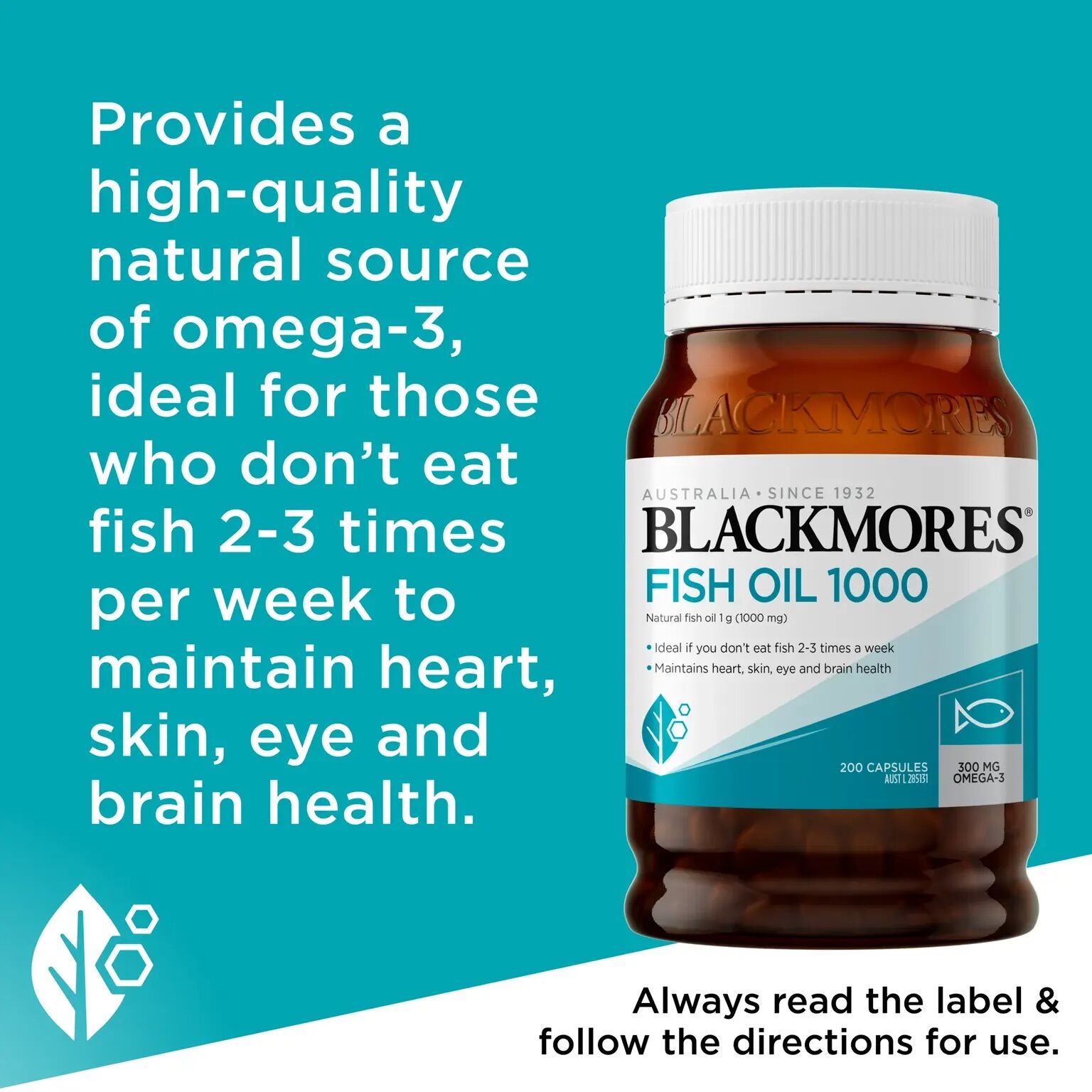 Picture of Blackmores Fish Oil 1000mg | 200 Capsules