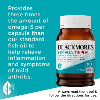 Picture of Blackmores Omega Triple Super Strength Fish Oil | 150 Capsules